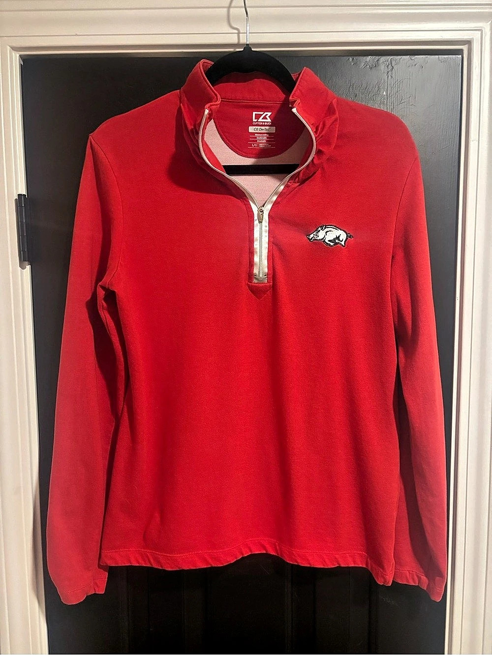 Cutter & Buck women's Red Quarter-Zip Pullover Like New